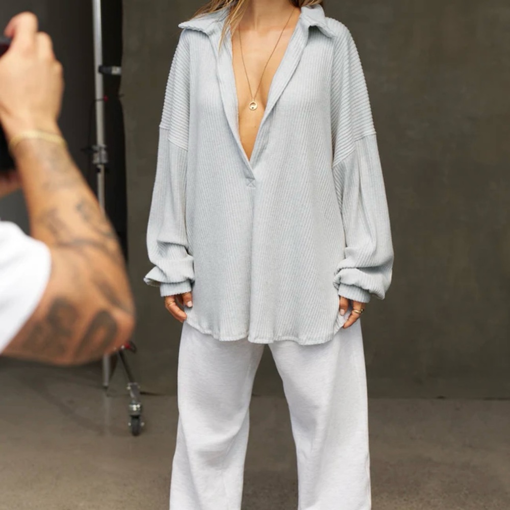 Joah Brown Deep V Pullover